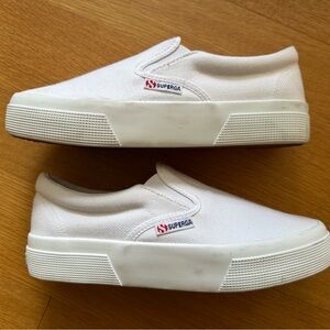 Superga - 2740 Platform Slip On White Slip-On Sneakers